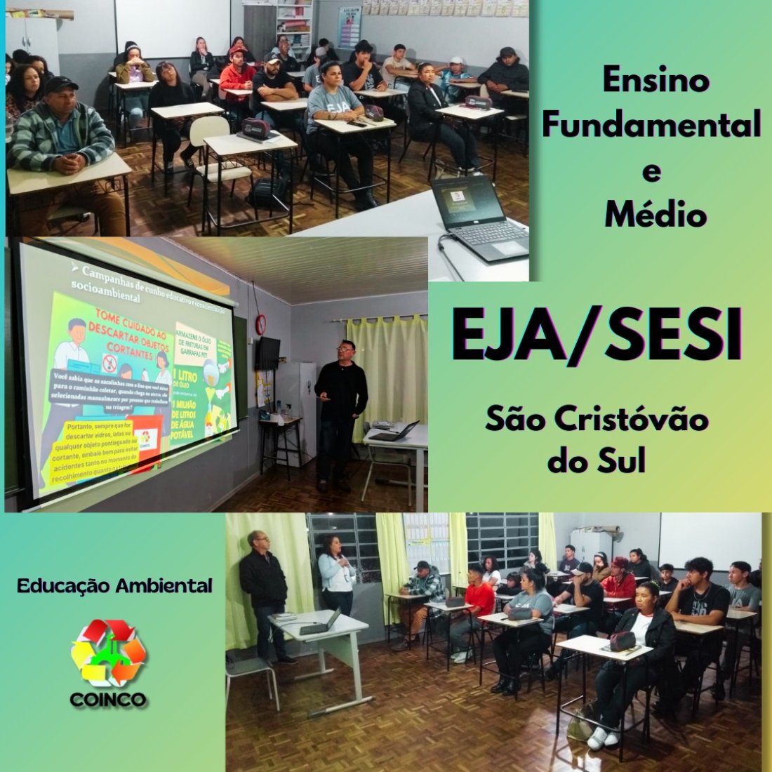 Educação Ambiental - EJA/SESI de São Cristóvão do Sul
