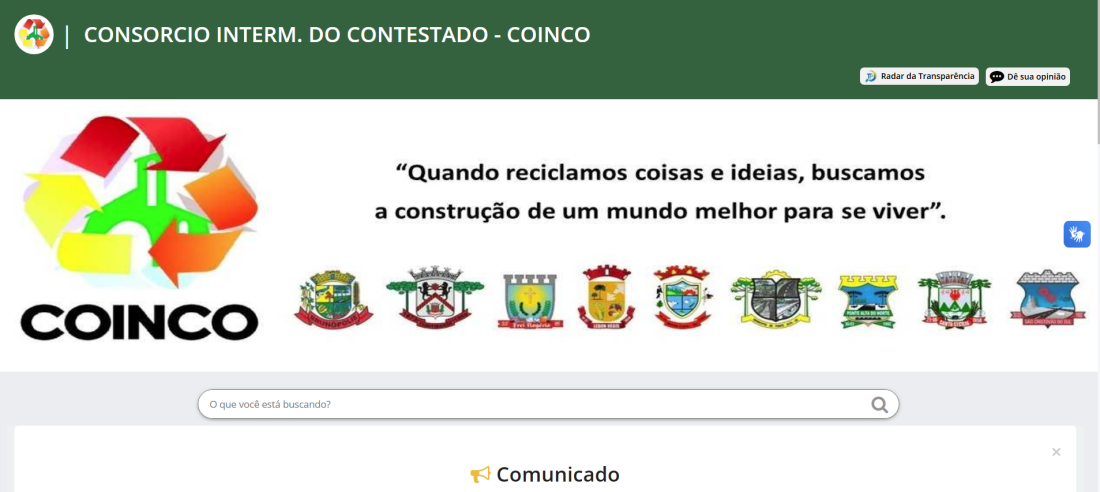 Acesse o Portal da Transparência do COINCO